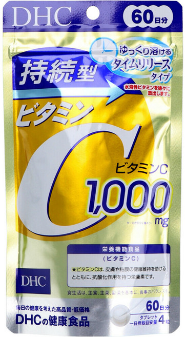 ※DHC 지속형 비타민 C 60일분 240립입, 단품 1개, 240개, 1정