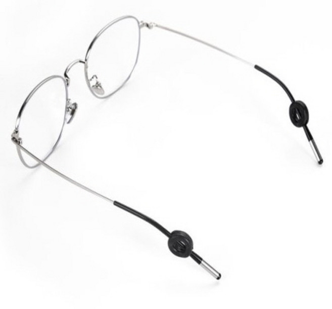 여고니야 안경 귀고무 실리콘 흘러내림방지 5쌍 세트, 화이트, 10개