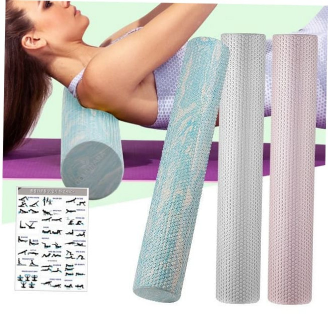 EVA폼롤러 마사지롤러 요가폼폴러 돌기형폼블러 91cm 59000EA 1EA, 비너스핑크