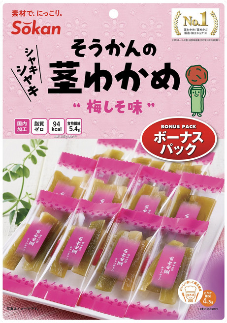 소칸 미역 줄기 매실 시소 맛 보너스팩, 1개, 105g