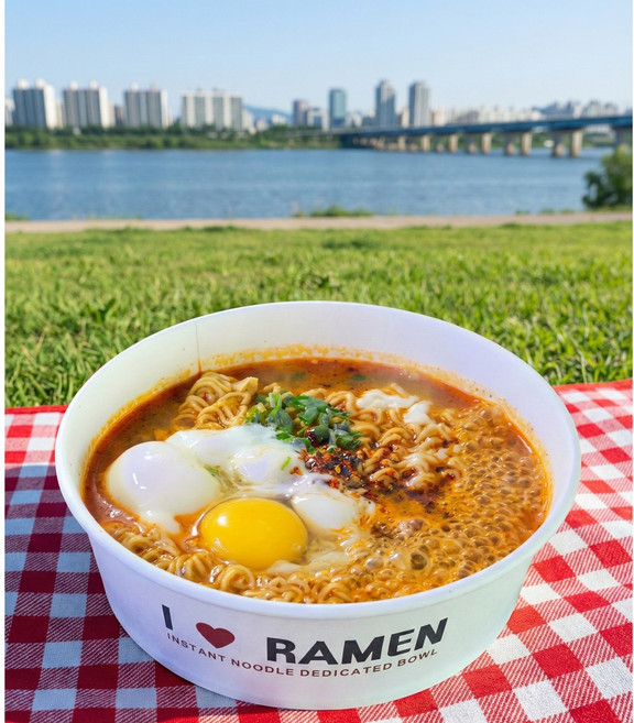 ROOT (아이러브라면) 인덕션 종이용기 한강라면용기, 1박스, 50개입