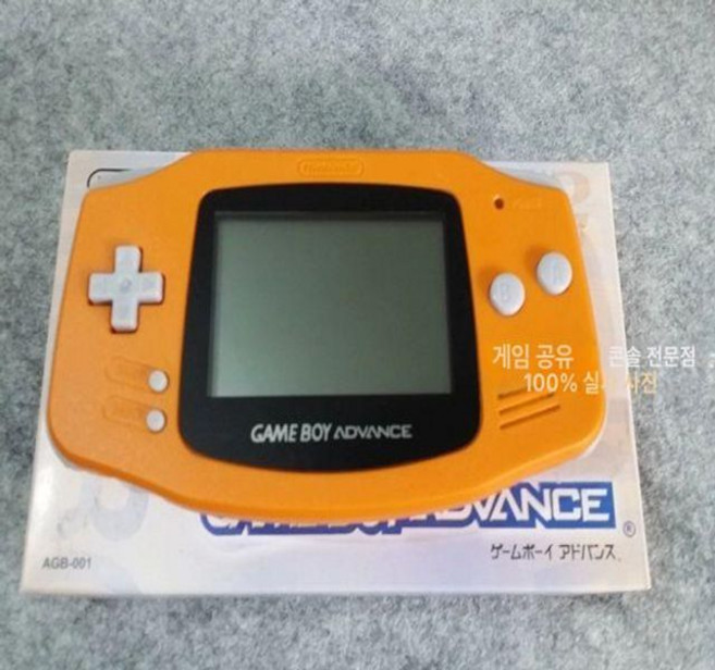 GBA 게임보이어드밴스 백라이트버전 록맨 일본어 버전 패키지, 일본 버전, 표준 단품, 오렌지