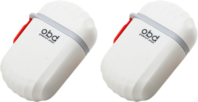 주우니 여행용 비누케이스 휴대용 플라스틱 케이스, 2개, 화이트레드