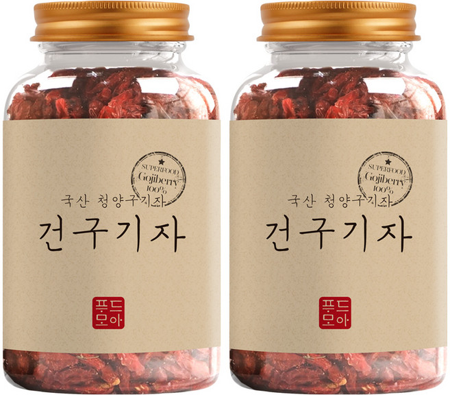 헬스앤푸드 국산 청양 건구기자 150g, 2개