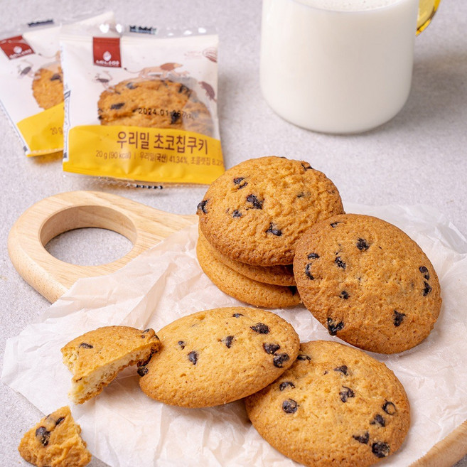 네니아 우리밀 초코칩 쿠키, 20g, 20개
