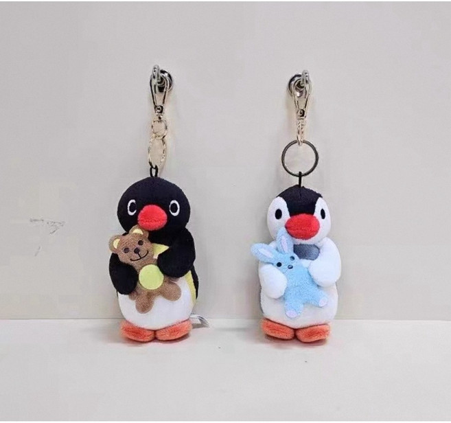giya shop 韓國正版授權 企鵝家族 娃娃吊飾, 1個, 隨機出貨
