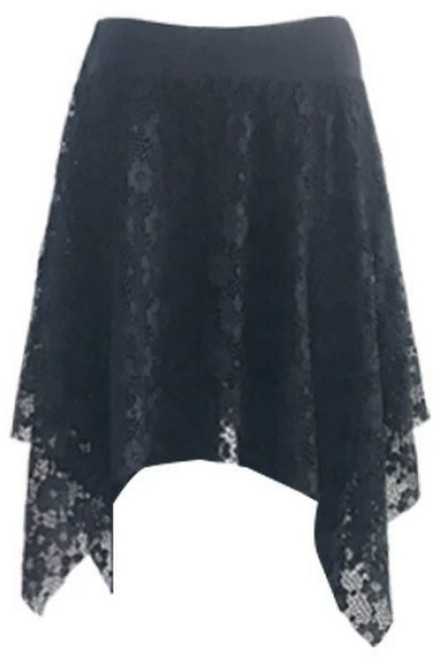 해피유통 여성 레이스 페이크 투피스 얇은 치마레깅스 빅사이즈 9부 팬츠 jhwj