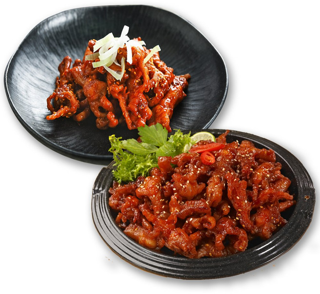 간편조리 캠핑용 매운닭발 직화구이 국내산 유뼈300g+무뼈250g 세트 간편식 즉석조리, 2개, 250g