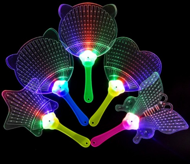 핸디몰 LED부채(발광부채 꾸미기)부채DIY, 랜덤배송