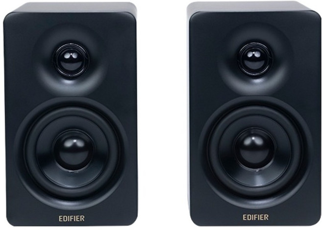 에디파이어 M60 컴팩트 데스크탑 2.0 블루투스 모니터 스피커 글로벌버전 EU 유럽형 플러그 220V, 블랙