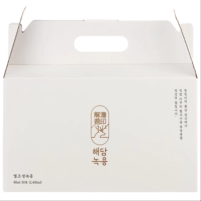 해담녹용 러시아계 엘크사슴 생녹용 진액 즙 2.4kg 1달분, 60개, 80ml - 쿠팡