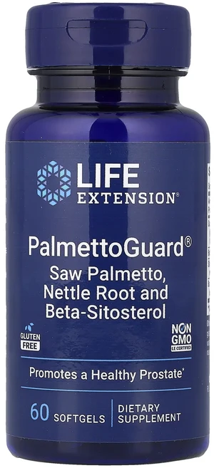 헁복하고 건강하세요 Life Extension PalmettoGuard® 쏘팔메토 쐐기풀 뿌리 및 베타시토스테롤 소프트젤 60정 늘 챙기셔야합니다, 1개 - 쿠팡