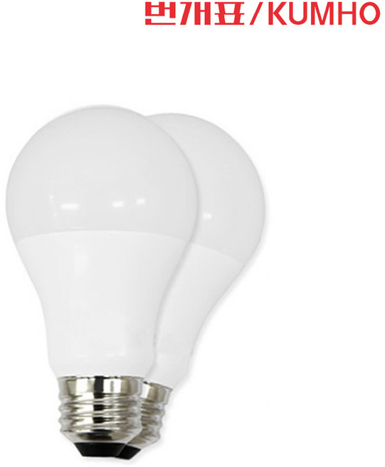 번개표 LED전구 10W, 전구색, 4개