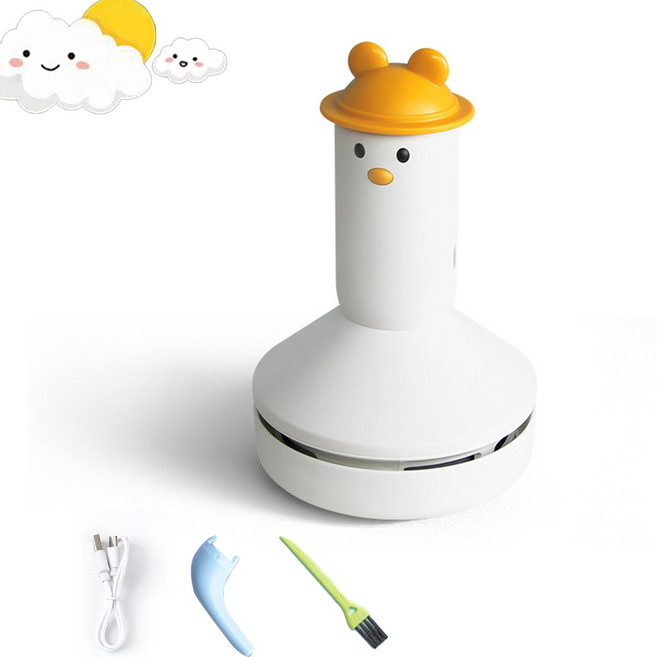 탁상용 미니 청소기 사무실 책상 가정용 소형 집진기, 하얀색