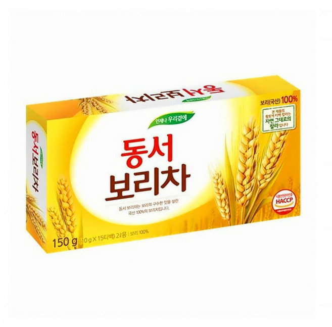 동서 보리차 티백, 10g, 15개입, 4개