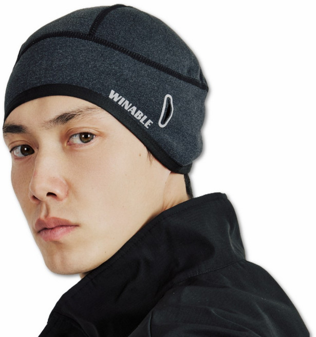 윈어블 겨울 방한 스포츠 비니모자 기모 귀마개 라이딩 등산 스키 낚시, 윈어블 방한 모자 다크그레이(free size), 1개