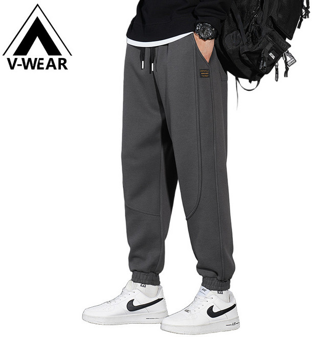 V-WEAR 寬鬆休閒束腳褲 大尺碼 M-8XL 九分褲