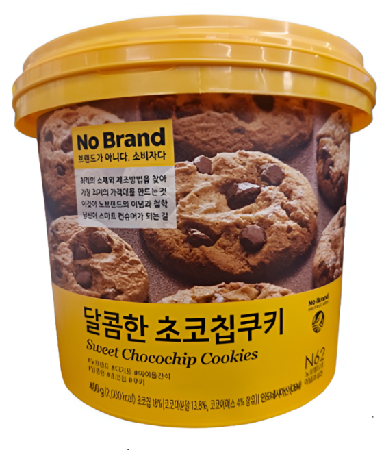 노브랜드 달콤한 초코칩쿠키 400g, 4개