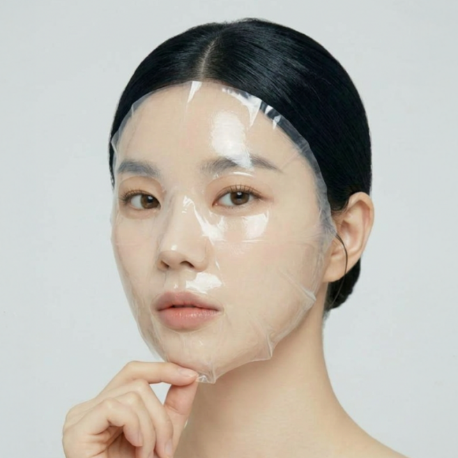 로멀리 일회용 페이스 얼굴 비닐랩, 100개, 투명