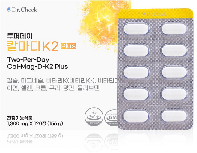 닥터체크 투퍼데이 칼마디K2 플러스 120정 1박스, 1개