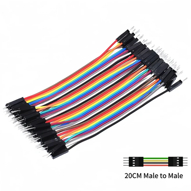 MB02 브레드보드 400 830 포인트 65 점퍼 와이어 무땜납 PCB 테스트 개발 DIY POWER LOGIC 모듈 XCW용, 13 20CM Male to Male