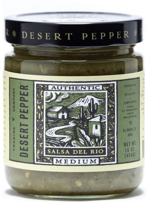 Desert Pepper 멕시코 소스 사막 페퍼 살사 델 리오 중간 매운맛 16온스 1팩, 1개