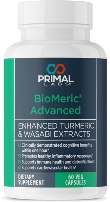 커큐민 항염 바이오메릭 어드밴스드 강황 와사비 추출물 함유 60캡슐, 1개, 60정