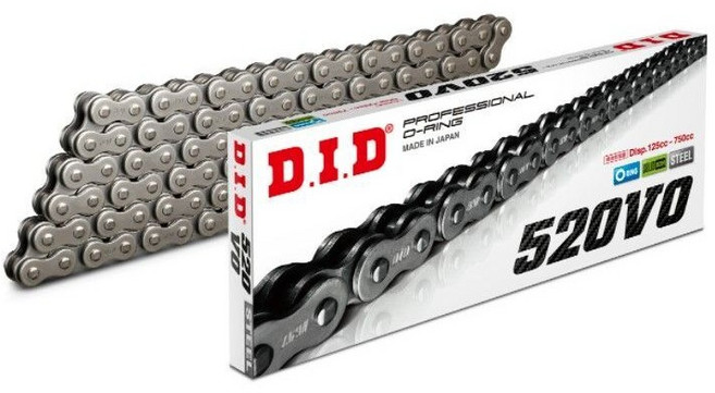 D.I.D 오토바이 교체용 체인 골드 530VX3 400cc~1100cc & 골드 525VX3 400cc~1000cc, 1개
