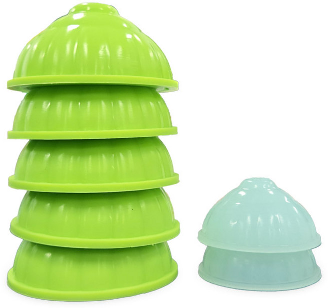 기황산업 왕 부항기 세트 국내제조 실리콘 부항기 원터치 부황기, 7p, 1세트