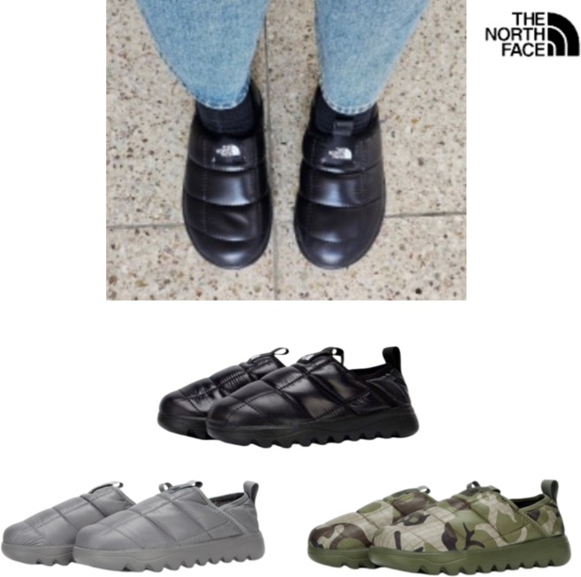 국내A/S가능 노스페이스 패딩 뮬 남여공용 캠핑 일상 보온 방한화