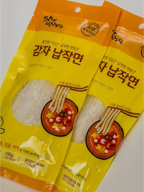 감자납작면 100g 중국당면 분모자 떡볶이 사리 마라탕 마라샹궈 훠궈, 1개