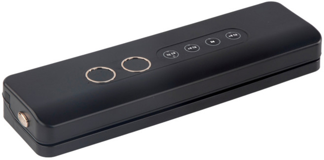 인플리바타 무선 식품 진공기 가정용 건습 겸용 원터치 듀얼 디스플레이 고기 음식 진공포장기, 블랙