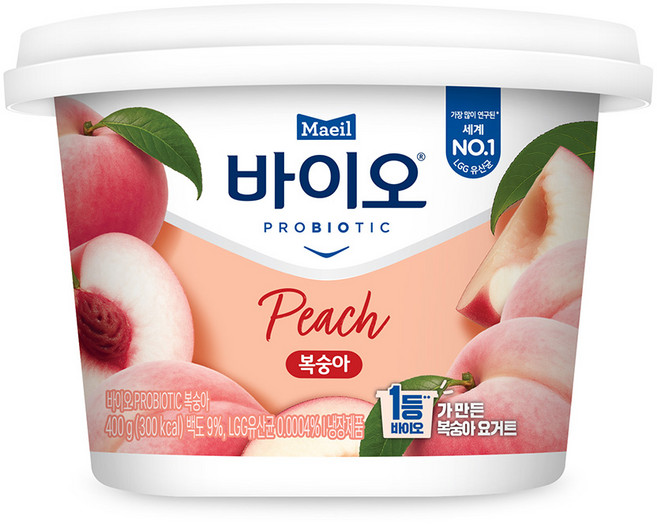 [매일유업] 바이오 요거트 복숭아 4입, 4개, 400g