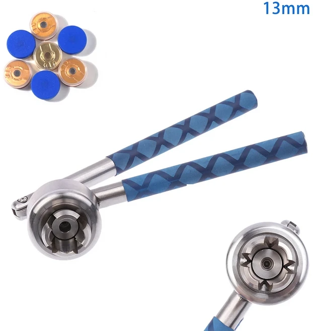 바이알 크림퍼 휴대용 향수 스프레이 병 유리 씰링 기계 캐퍼 뚜껑 압착 도구 13/15/20mm, 03 13A