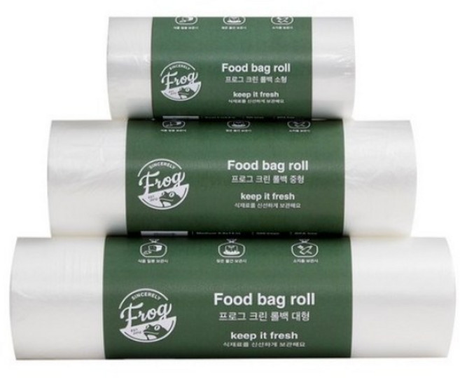 프로그 크린 위생 롤백 소형 17cm x 25cm + 중형 25cm x 35cm + 대형 30cm x 40cm, 혼합, 200개, 1세트