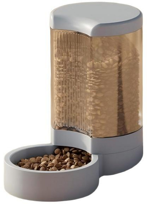 클로버 애완동물 고양이 강아지 급식기, 1개, 그레이