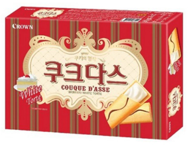 크라운 쿠크다스 화이트토르테 128g (행사상품), 1개