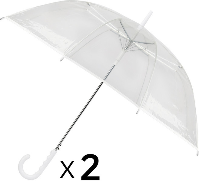 스톤콜드 미끄럼방지 손잡이 투명 비닐우산 대형 2p