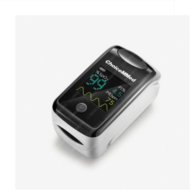 의료용 산소포화도 측정기 CI216 펄스 옥시미터 의료기기 관류지수 맥박 강도 OLED 양방향 자동전원OFF, 1개, 1개입