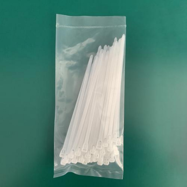 환경 보호를 위한 50개 분리형 재사용 가능한 나일론 지퍼 케이블, White