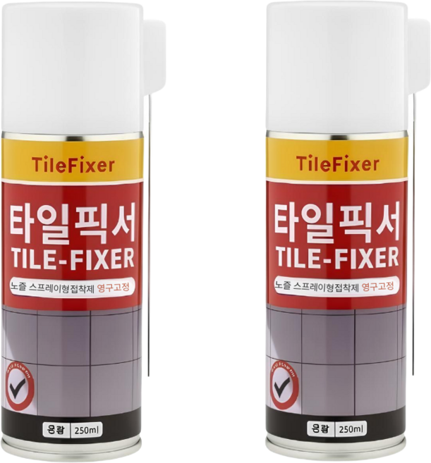 TileFixer 타일본드 스프레이 접착제 깨진 타일 보수제, 2개, 250ml
