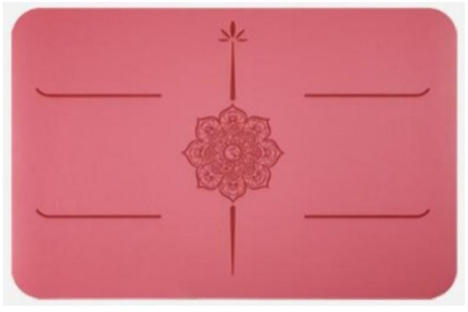 자스민스토어 밸런스 플랭크 요가 매트 미끄럼방지 무릎 팔꿈치 보호 두꺼운 홈트 피트니스 운동, 1개, 핑크