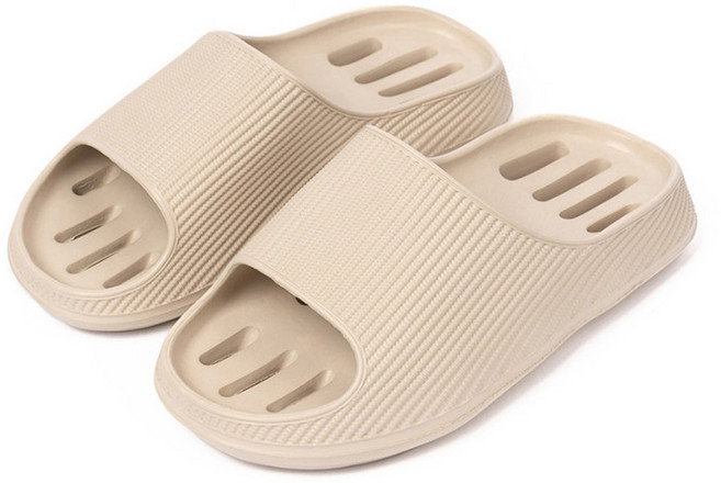 신우 EVA 붐 욕실화 미끄럼방지 물빠짐 화장실 슬리퍼 국산, 베이지, 1개