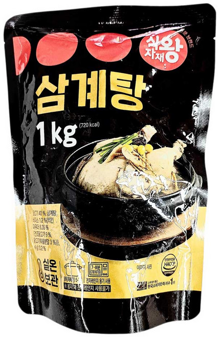 식자재왕 삼계탕, 3개, 1kg