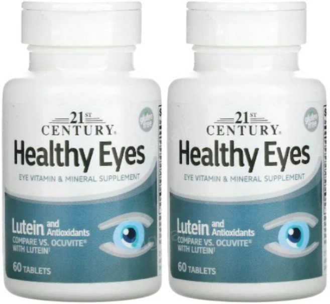 21세기 루테인 비타민 미네랄 헬시아이즈 60정 2개 칼슘 셀레늄 구리 Lutein - 쿠팡