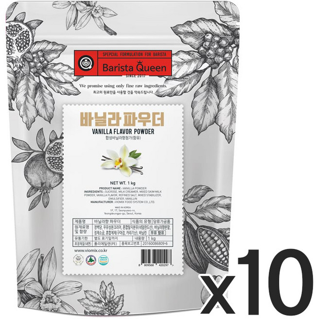 바리스타퀸 다크초콜렛 파우더 1kg, 1개입, 10개