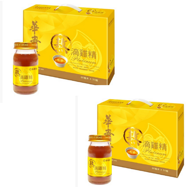 華齊堂 滴雞精 Platinum Concentrated Essence of Chicken, 60ml, 60瓶