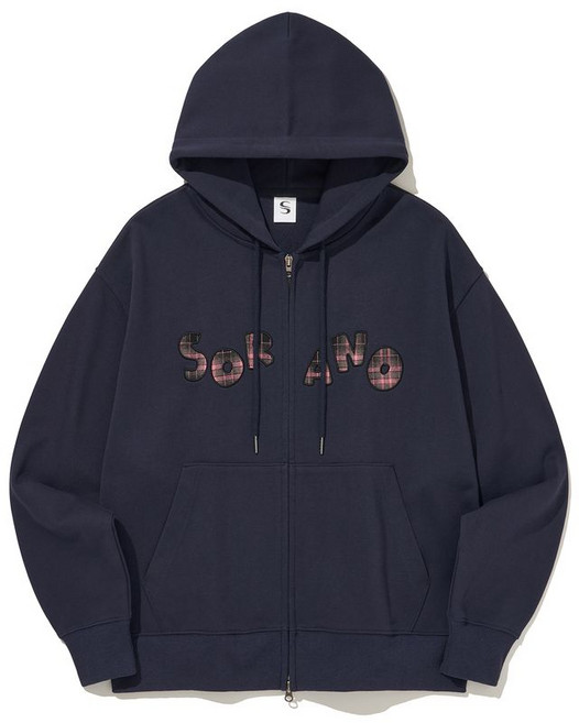 소라노 SORANO Checkpatch HOODIE ZIP-UP[2Color] 033303 225877