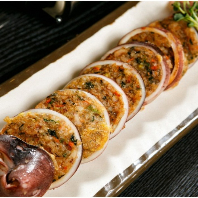 속초의 명물 속을 꽉 채운 속초 중앙시장 오징어순대 슬라이스 500g, 1개