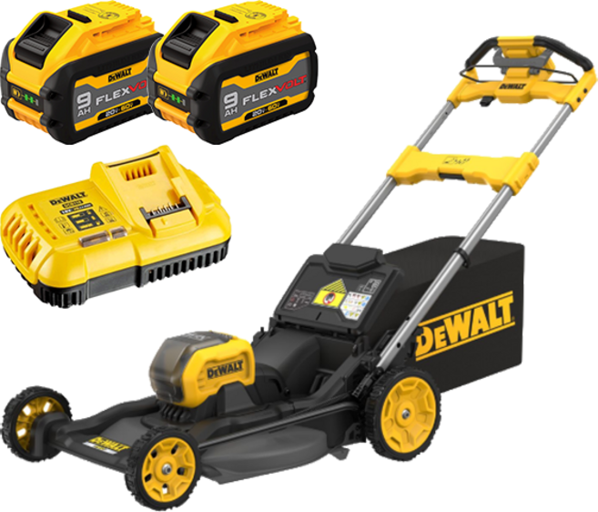 디월트 디월트 DCMWSP550X2 무선 자주식 잔디깎기 60V 충전공구 배터리(9.0) 2개 세트 정원관리 제초, 1세트